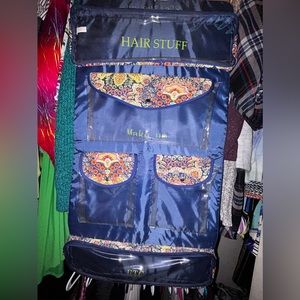 Boho closet hanging organizer